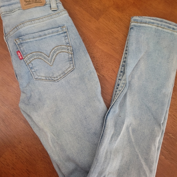 KIDS Classic Blue Denim Jeans with Faded Wash - Picture 1 of 4